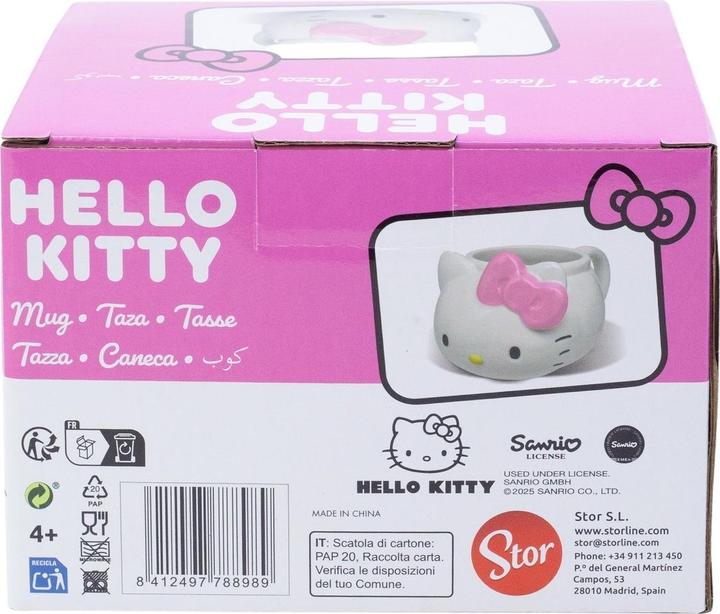 Actual product image Stor Sanrio mug 3D Hello Kitty 502 ml (502 ml, 1x)