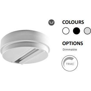 Powergear, Accessori per illuminazione, 3PH FESTER MONOPIONT FÜR SCHIENEN-ADAPTER, Weiss