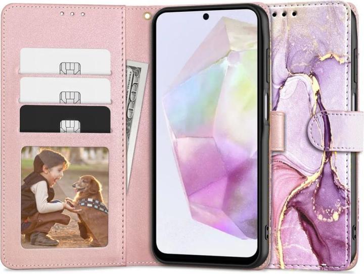 Image du produit Tech Kaardivahega mobiiliümbris Galaxy A35 Wallet Marble (Samsung Galaxy A35)