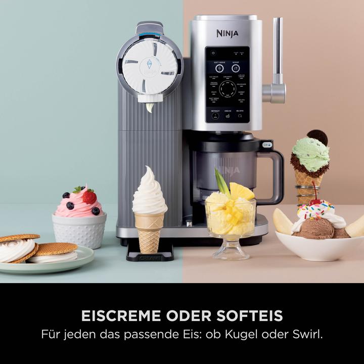 Actual product image Ninja Soft ice cream & ice cream maker Swirl by CREAMi 13-in-1 Space Gray