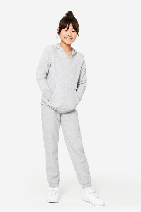 Immagine prodotto Domyos Felpa con cappuccio per bambini - grigio chiaro (140)