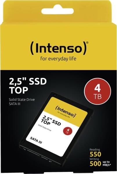 Image du produit Intenso 6.3cm (2,5") 4TB SSD SATA 3 Top Performance (4000 Go, 2.5")