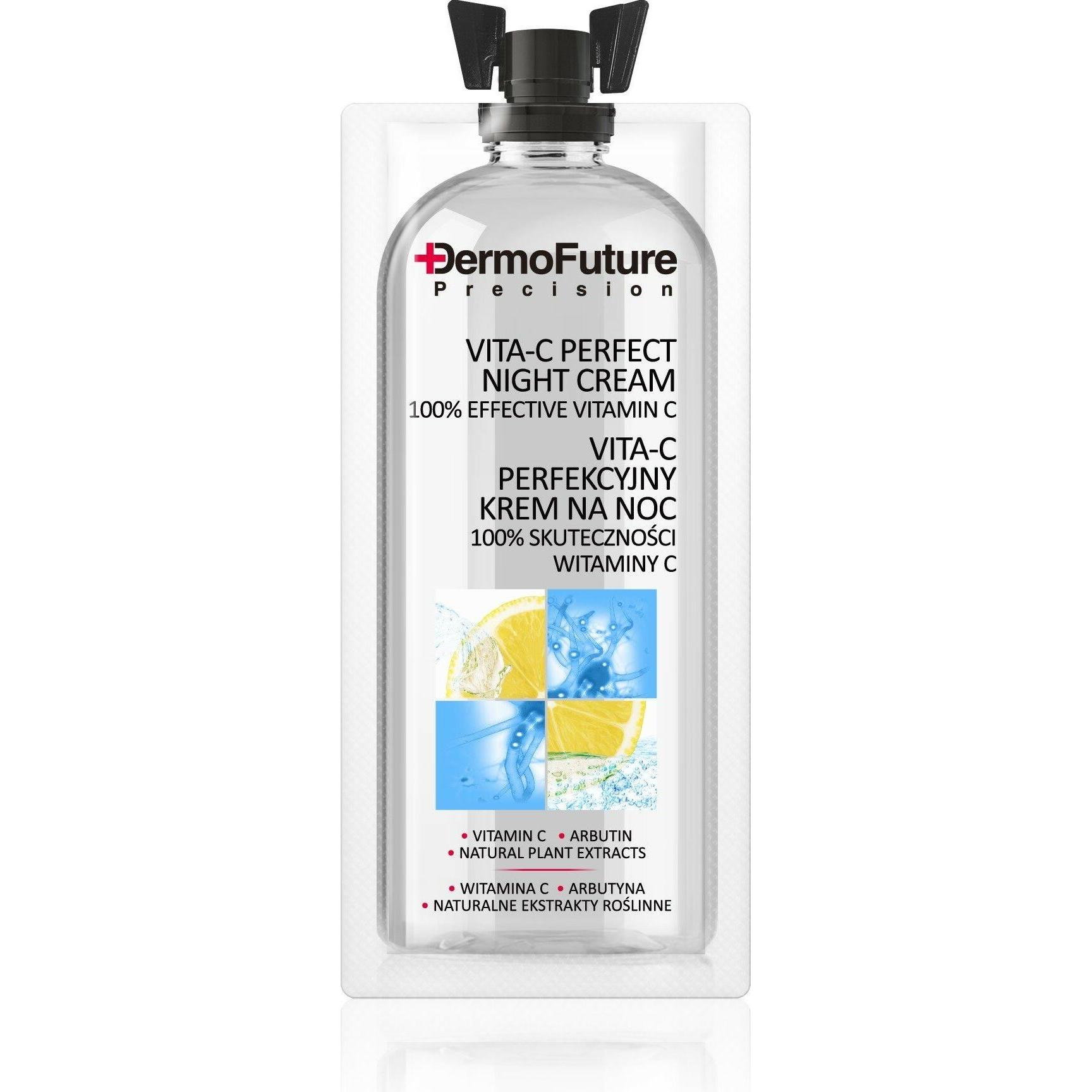 DermoFuture, Crema viso, Vita-C Crema Notte Perfetta perfekcyjny krem na noc 12ml (12 ml, Crema notte)