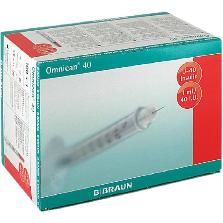 B.Braun, Bluttest, 40 Insulin U-40 (Insulinspritze)