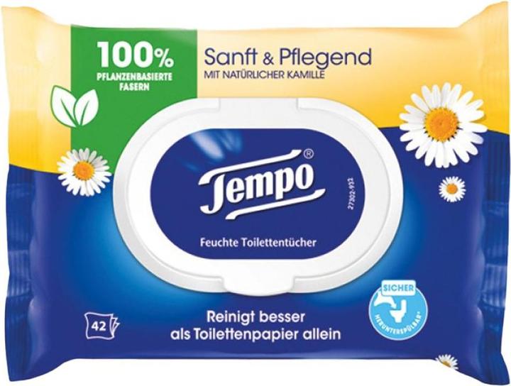 Produktbild Tempo Feuchttücher sanft&pflegend Kamille (42 Stk.)