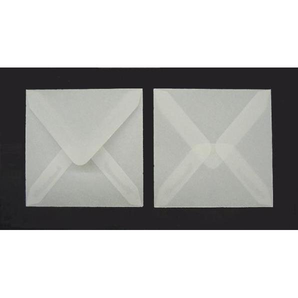 Blanke, Briefumschlag, Briefumschläge Offset transparent 74x74mm 100g/qm NK VE=100 Stück weiss (100 x)