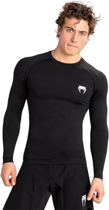 Image du produit Venum Rashguard / Contender / Manches longues / Noir-Blanc / Large (L)