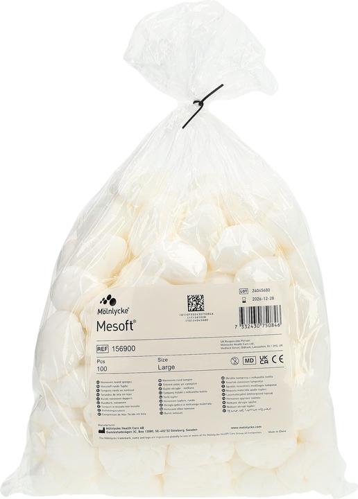 Actual product image Mesoft Round swabs non-sterile