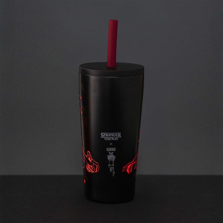 Immagine prodotto Bialetti Trinkbecher Stranger Things, 600 ml, Schwarz / Rot (0.60 l)