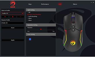 Actual product image Marvo M655 Mouse wire, black, 12000DPI (Cable)
