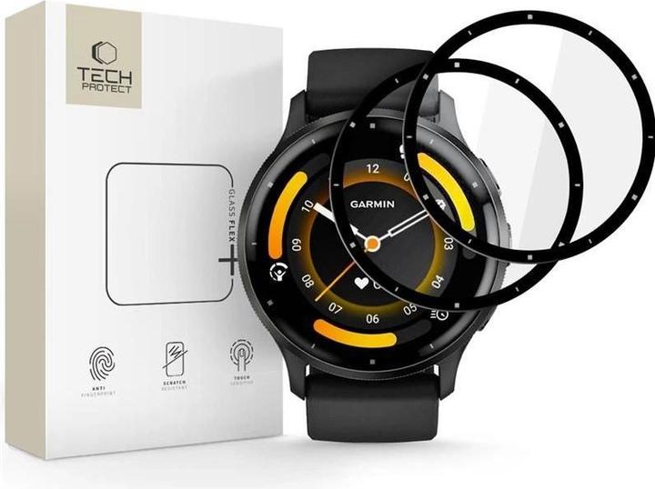 Productafbeelding Hofi Tech-Protect Glass Flex+ 2er-Pack Hybridglas für Garmin Venu 3 - Schwarz