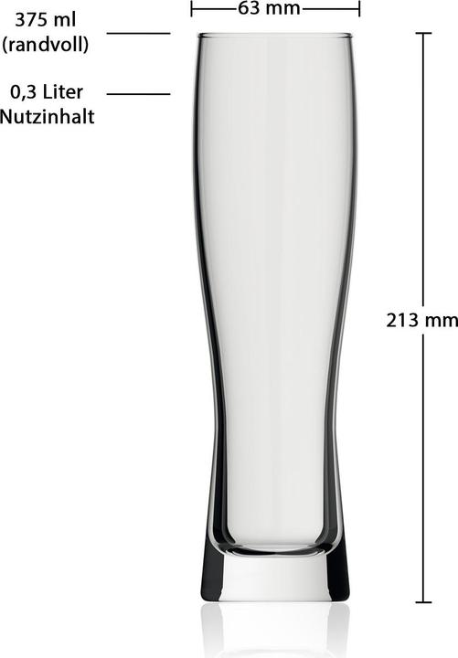 Produktbild Rastal Monaco Slim Weizenbiergläser (0.30 l)