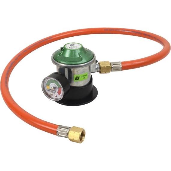 Cozze, Grillausstattung + Ersatzteile, Regulator m/ManoM. & 1,1M slange DK/NO ex SE