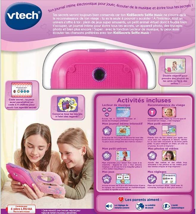 Immagine prodotto VTech KidiSecrets Selfie Music (Francese, 6 - 12 anni)