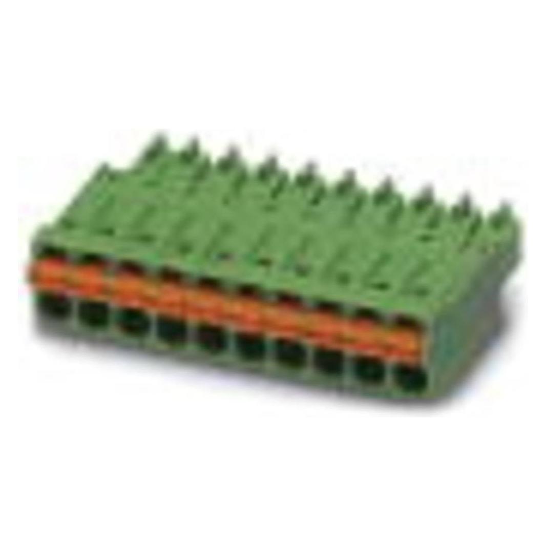Phoenix Contact Pinbehuizing kabel FMC Aantal polen Totaal 10 Tussenruimte: 3,81 mm 1748053 50 stuks., Kabels + Stekkers, Groen
