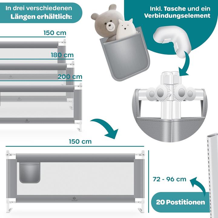 Actual product image Kesser Bed rail