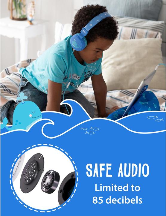 Actual product image Planet Buddies Whale Wired Kid's Headphone