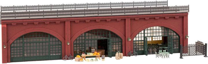 Actual product image Faller Arcades with shops and interiors