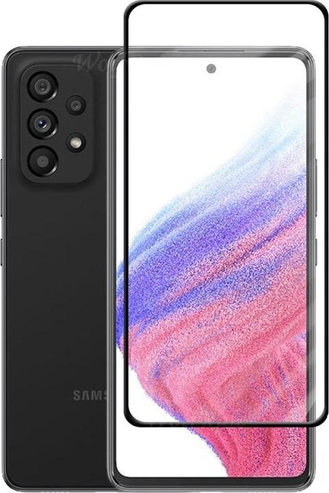 Actual product image Screenguard Samsung Galaxy A53 5G Full Screen Protective Glass Film 2.5D 9H (1 pcs., Samsung Galaxy A53 5G)