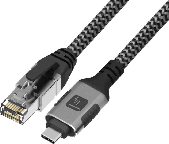 Techly Kabel sieciowy USB-C na Gigabit Ethernet RJ45 1m (CAT6, 1 m)
