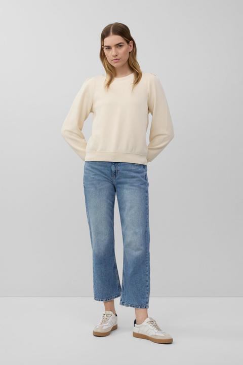 Produktbild s.Oliver Sweatshirt Scuba-Sweatshirt mit Puffärmeln (46)