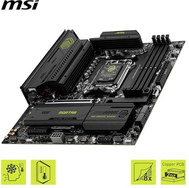Image du produit MSI MAG B850M Mortar WiFi (AM5, AMD B850, mATX)