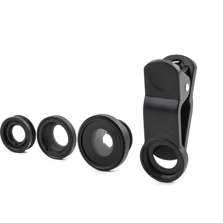 Thumbnail - Kikkerland Phone Lens Kit, Weiteres Smartphone Zubehör, Schwarz