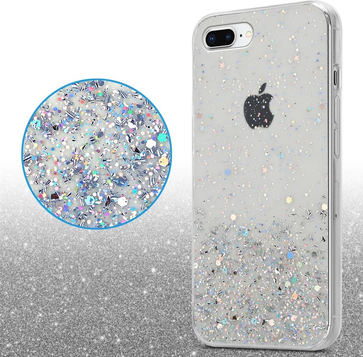 Actual product image Cadorabo TPU cover sparkling glitter (Apple iPhone 7 Plus, Apple iPhone 7s Plus)
