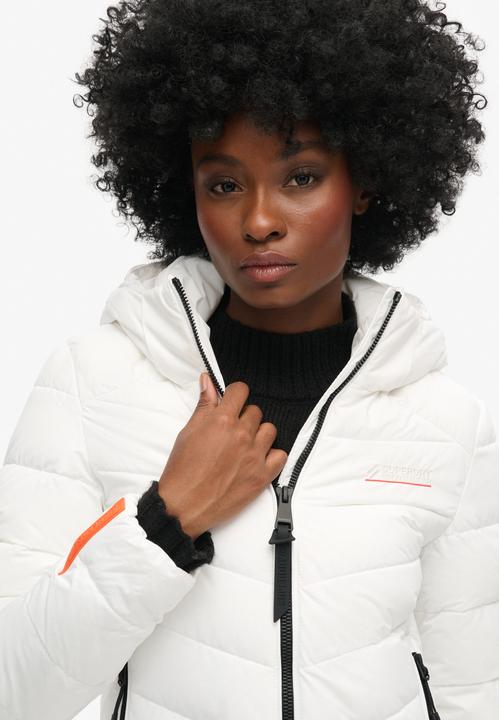 Actual product image Superdry Hooded Microfibre Padded Jacket (S)