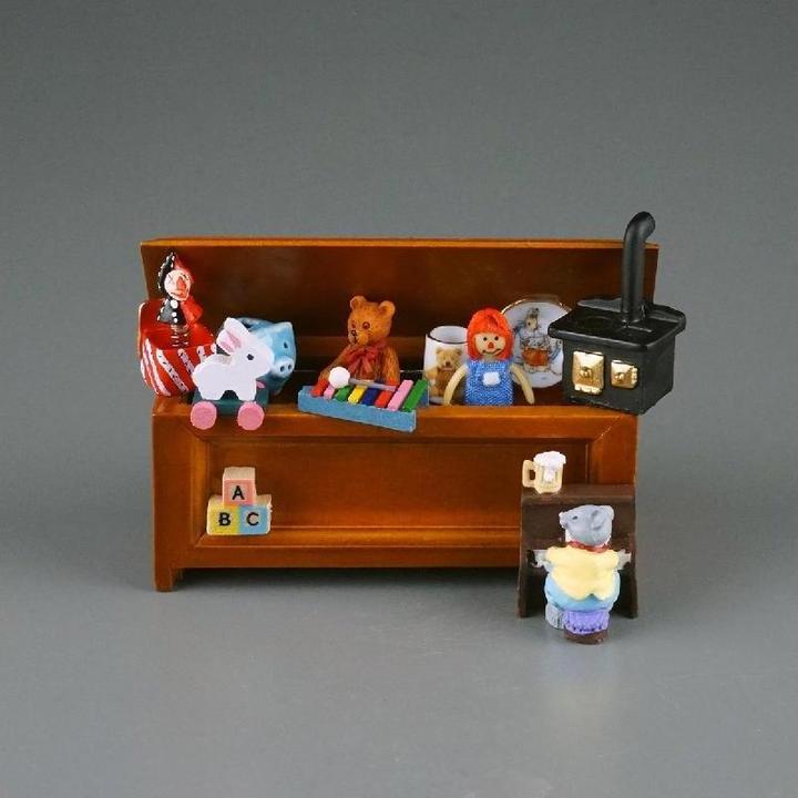 Actual product image Reutter 001.854/0 - Filled toy chest, miniature in 1:12 scale