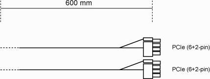 Produktbild be quiet! CP-6620 (60 cm, 6+2 pin PCI-Express)