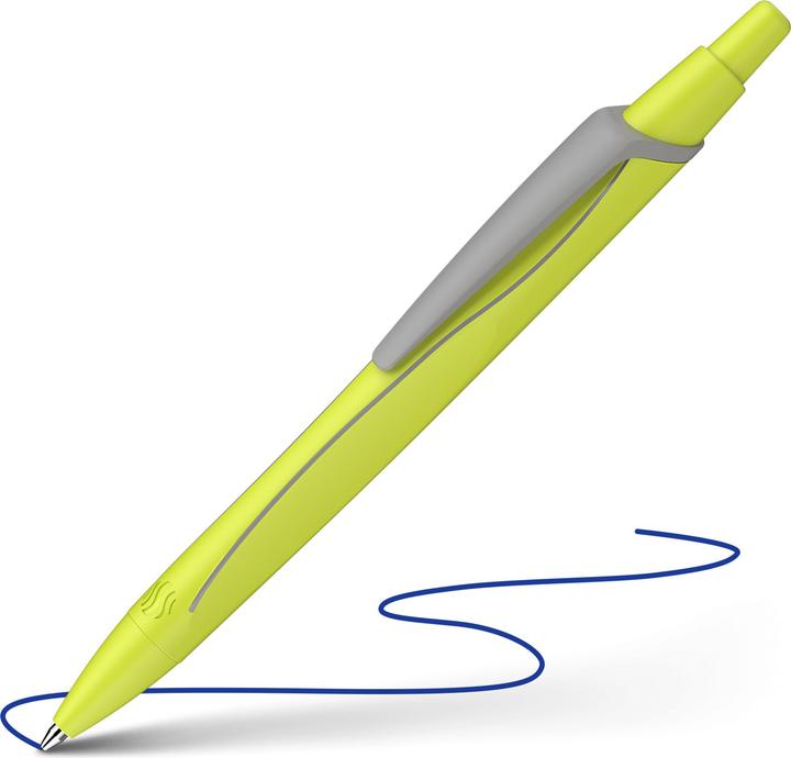 Actual product image Schneider Biros Reco yellow Writing colour blue, 1 pc. (Neon yellow, 1 x)