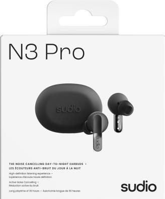Actual product image Sudio N3 Pro Black (ANC, 30 h, Wireless)