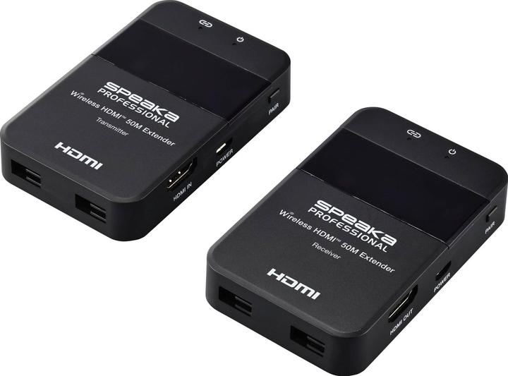Productafbeelding SpeaKa Professional SP-HDE-320 HDMI-Funkübertragung (Set) 148.5 MHz 1920 x 1080 (50 m)