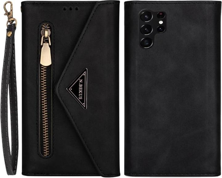 Produktbild Cover-Discount Galaxy S23 Ultra - Brieftaschen Hülle schwarz (Samsung Galaxy S23 Ultra)