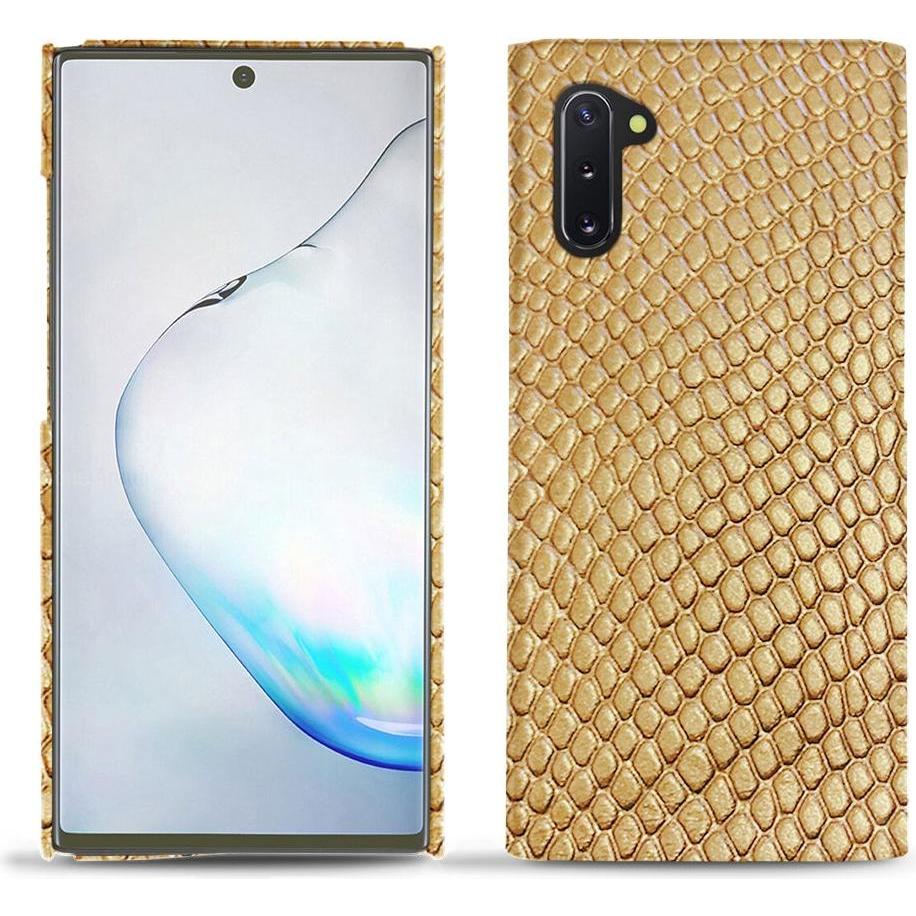 Noreve Lederschutzhülle (Samsung Galaxy Note 10), Smartphone Hülle, Beige