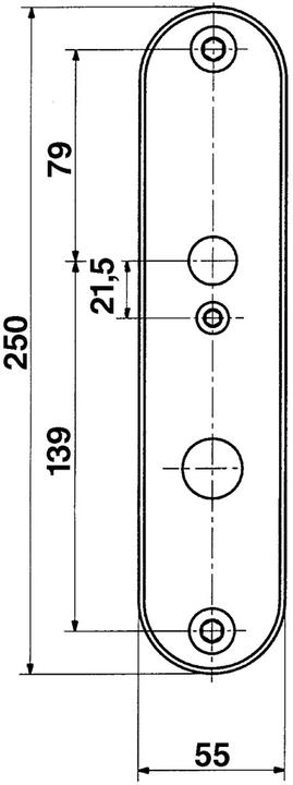 Actual product image Glutz Interior labels clipped 5435 / 5436 / 5437 (Door plate set)