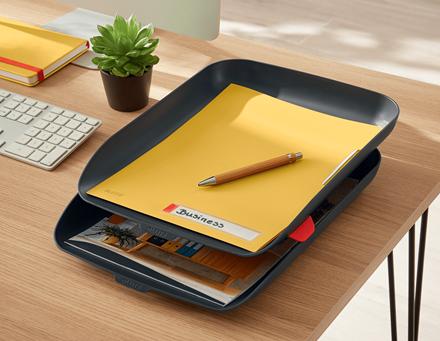 Produktbild Leitz Ablagekorb Cosy, 2er Set Grau (Hoch)