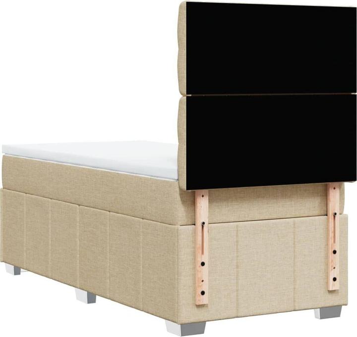 Actual product image vidaXL Bo x springbett mit Matratze 90 x 200 cm Stoff (90 x 200 cm)