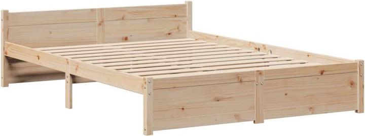 Actual product image vidaXL Bettgestell mit Kopfteil ohne Matratze 160x200 cm (160 x 200 cm)