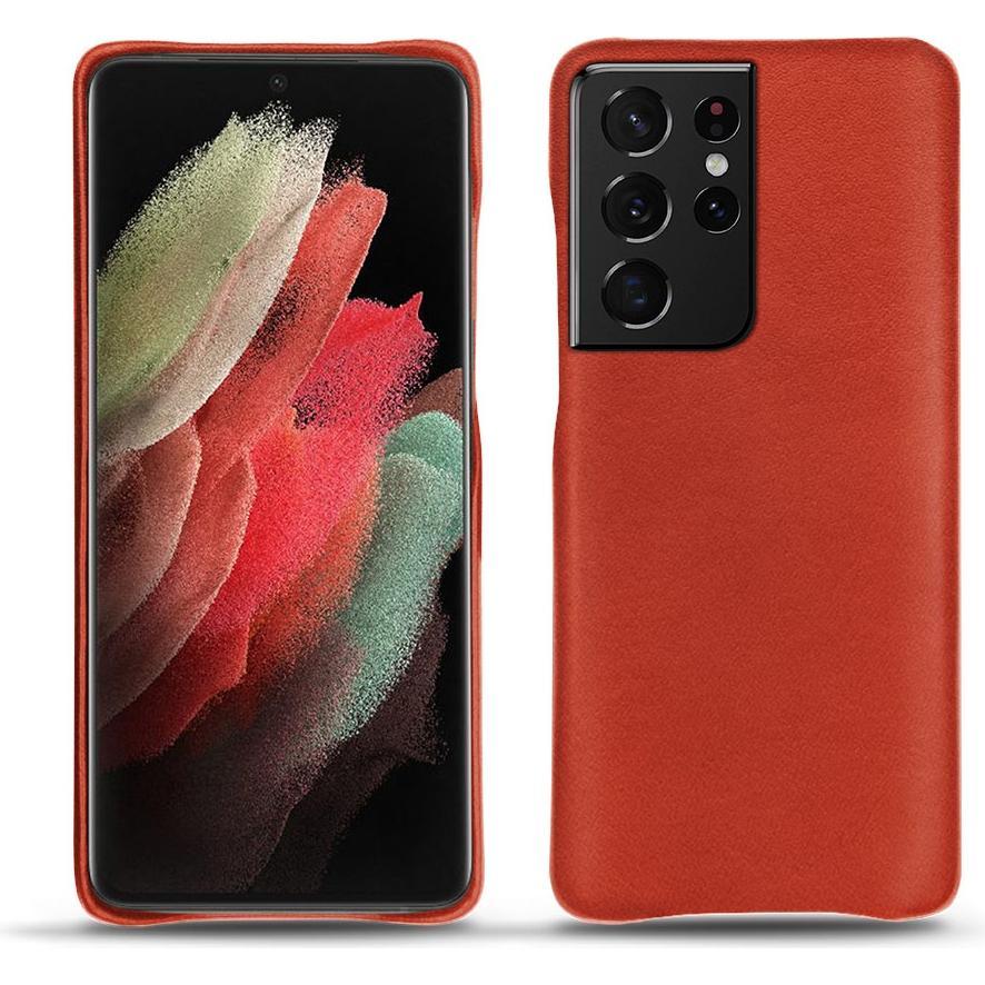 Thumbnail - Noreve Lederschutzhülle (Samsung Galaxy S21 Ultra), Smartphone Hülle, Orange