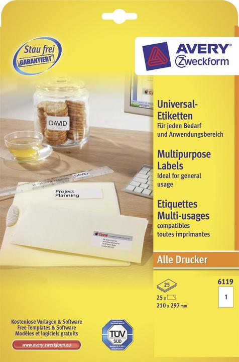Immagine prodotto Avery Etichette universali