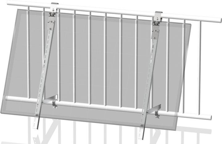 Actual product image Autosolar Balcony Power Station with 800 Watt - Angle Bracket (800 W)