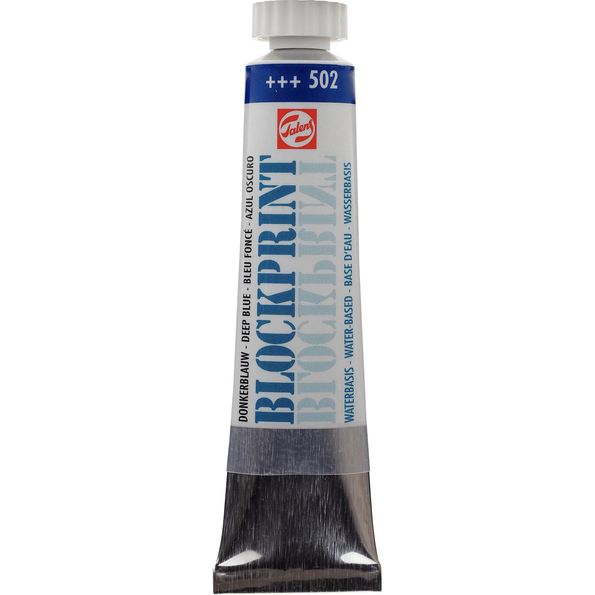 Colore + Vernice per fai da te, Talens Blockprint Tube 20ml Dunkelblau 502 (20 ml)