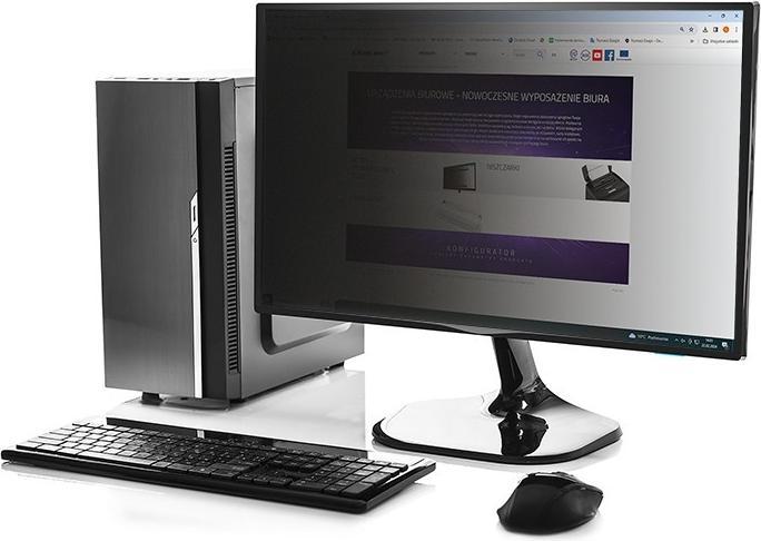 Image du produit Qoltec 51055 - Moniteur - Filtre de sphère privée d'affichage sans cadre - Noir - Transparent (21.50", 16:9)