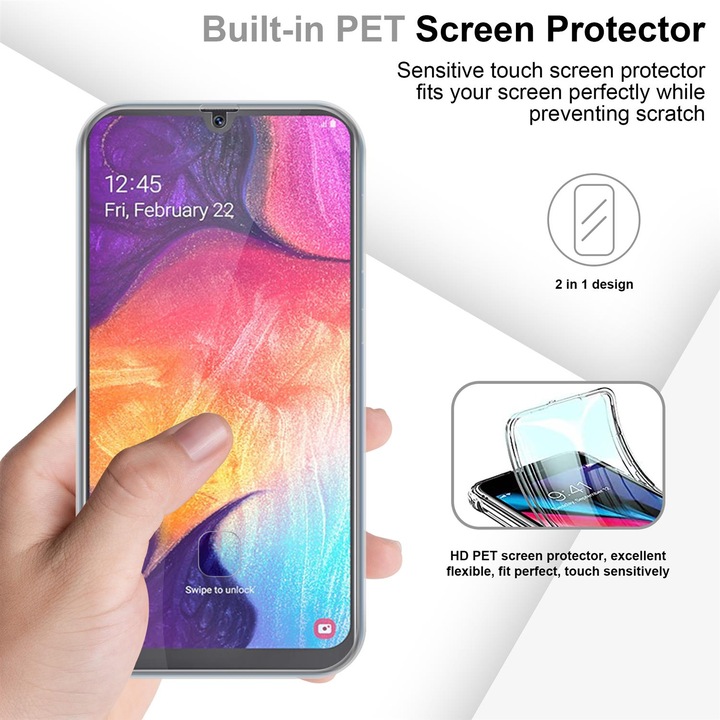 Actual product image Cadorabo TPU 360 Degree Case Cover (Samsung Galaxy A50s, Samsung Galaxy A30s)