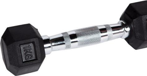 Actual product image Fitcom Hex Dumbbell 1 kg (1 x 1 kg)