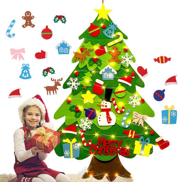 Image du produit I Am Creative Kinder Filz Weihnachtsbaum 98x70cm Set inkl. Deko Figuren 98x70cm
