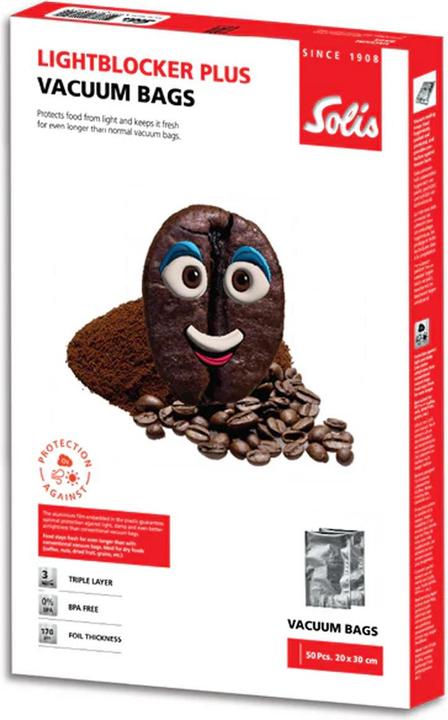 Solis Vakuumierbeutel 20 x 30 cm Lightblocker plus (50 Stk.) (50 x)