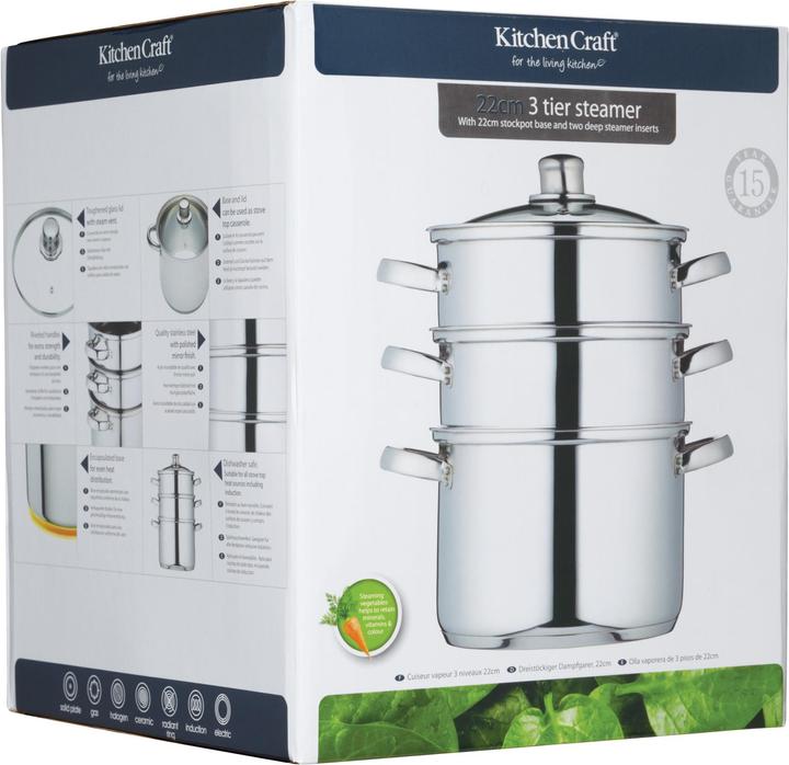 Produktbild Kitchen Craft Dampfgarer (Kochtopf, Edelstahl)